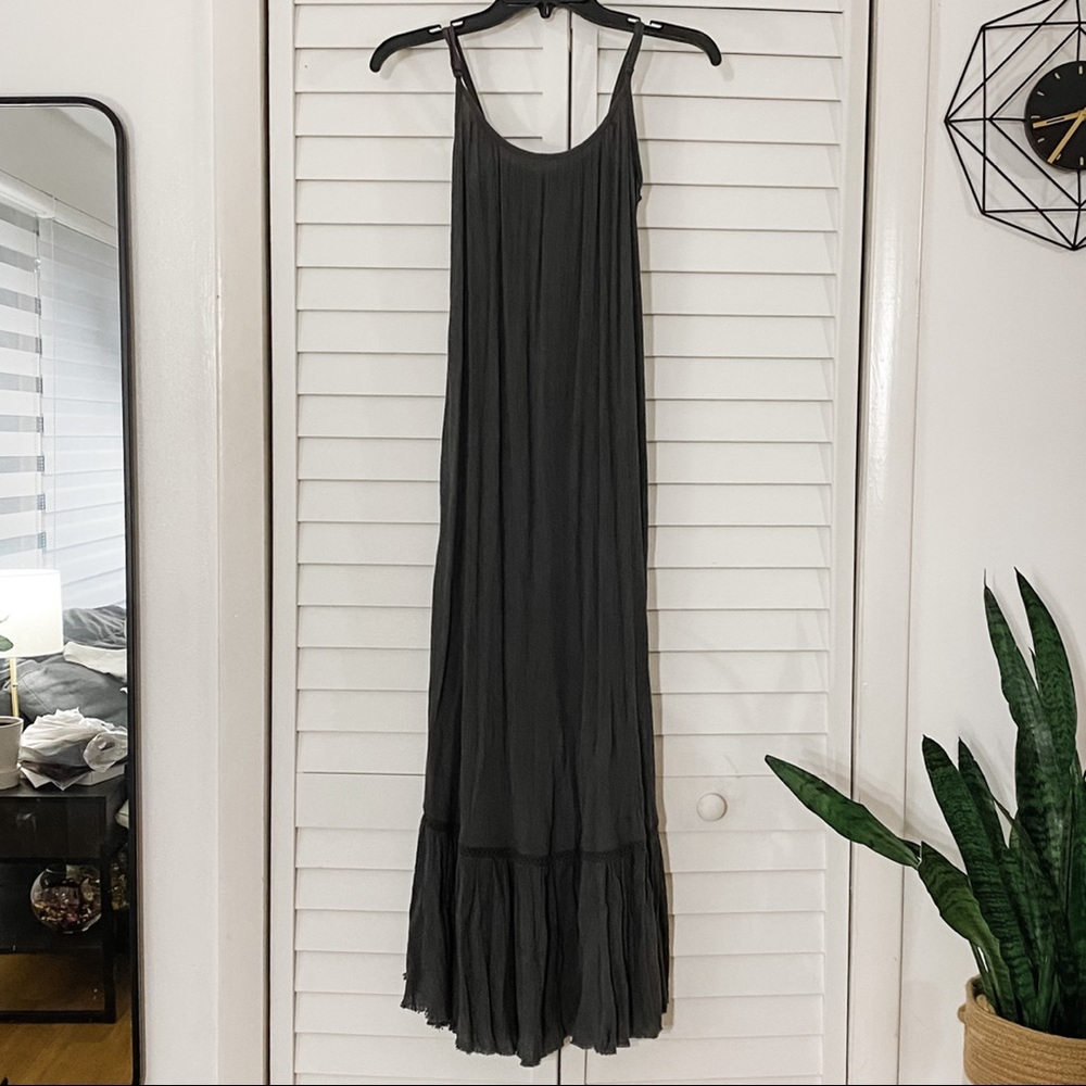 Aerie Ruffle Maxi Dress